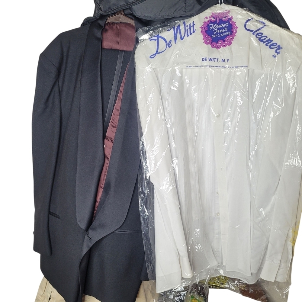 Men's Tuxedo With 2 Cummerbunds Black Tall 2XL